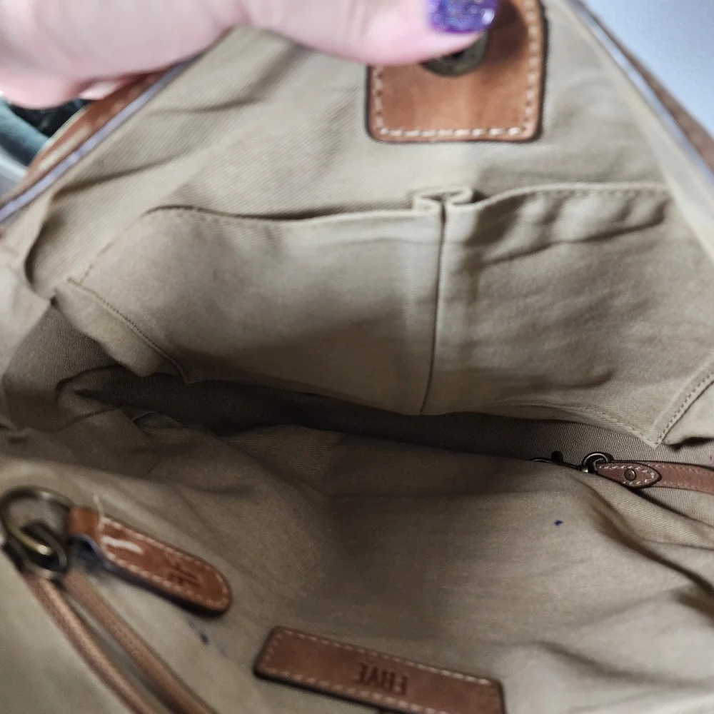 FRYE LEATHER CROSSBODY BAG